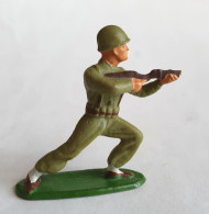 SOLDAT FIGURINE FIG STARLUX FANTASSIN 01 Tireur Fusil Debout Terrasse Ronde 1954 Fusil Cassé (5) SR MC - Starlux