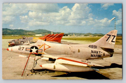 Navy/Marines A-4 Skyhawks US Navy Naval Station Ceiba Puerto Rico Postcard - Puerto Rico