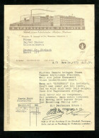 "SPRENGEL FABRIK FEINER SCHOKOLADEN HANNOVER" 1936, Briefbogen Mit Abbildung "Fabrik" (18404) - 1900 – 1949