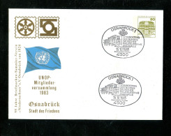 "BUNDESREPUBLIK DEUTSCHLAND" 1983, Privat-Ganzsachenumschlag "Osnabrueck Stadt Des Friedens", SSt. (18415) - Sobres Privados - Usados