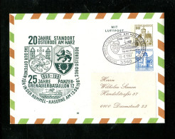 "BUNDESREPUBLIK DEUTSCHLAND" 1980, Privatganzsachenumschlag "Panzer-Grenadirbataillon" SSt. "Osterode" (18426) - Privé Briefomslagen - Gebruikt