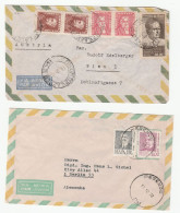 1969 & 1970 Airmail BRAZIL To Austria Germany Covers Stamps Cover - Lettres & Documents