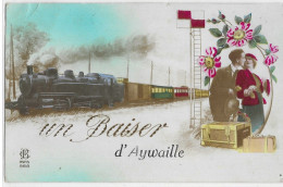 - 3181 -  AYWAILLE   Un Baiser  (train !! ) - Aywaille