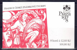 Tschechei 1998 - Praga '98, MH 52 (mit HB 4, Nr. 165), Postfrisch ** / MNH - Unused Stamps