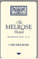 CLE-MAGNETIQUE-HOTEL-MELROSE-WASHINGTON-USA-TBE - Hotel Key Cards