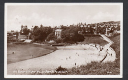 The Beach & Happy Valley Port St Mary Isle Of Man Posted RP Card As Scanned - Insel Man