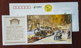 Steam Locomotive Show In 1851 London World Expo,First Airplane,bicycle,baby Stroller,CN10 Shanghai World Exposition PSC - 1851 – London (United Kingdom)