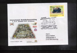 Austria / Oesterreich 2013  Internationele Modellbahnausstellung Korneuburg - Storia Postale