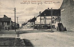 Gruss Aus Nieder Jeutz , Yutz * Moselstrasse * Le Tramway Tram * Villageois - Otros & Sin Clasificación