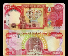 1 Uncirculated Bill 2020 NEW ISSUE, 25,000 Dinar Iraqi Bills IQD - Iraq