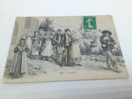 CPA CARTE POSTALE LA NOCES Dessin  VDC  Oblitérée  (bazarcollect28) - Noces