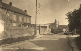 Ricquebourg * Les écoles , La Mairie Et L'église Du Village * Rue école Gruope Scolaire Automobile Villageois - Other & Unclassified