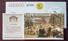 Grand Meeting In Crystal Palace,London 1851,history,China 2009 Expo 2010 Shanghai World Exposition Pre-stamped Card - 1851 – Londen (Groot-Brittannië)