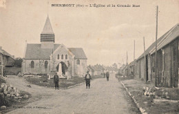 Biermont * Grande Rue Et église Du Village * Monument Aux Morts * Villageois - Other & Unclassified