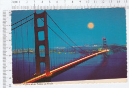 California - San Francisco - Golden Gate Bridge At Night - San Francisco