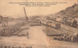 St Marc Près Brest * Société Anonyme De Produits Chimiques De L'ouest Usines Superphosphates Engrais Guano * Train Loco - Brest