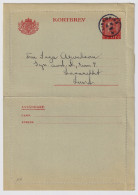 SWEDEN - 1936 Letter-Card Mi.K27.IIVc Complete (border Uncut) Used From LINKÖPING To LUND - Storia Postale