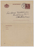 SWEDEN - 1949 Letter-Card Mi.K30A Complete (border Uncut) Used From STOCKHOLM 60 (addressed Locally) - Briefe U. Dokumente