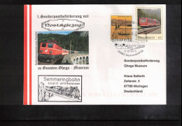 Austria / Oesterreich 2015 1.Sonderpostbefoerderung Mit Nostalgiezug - Semmeringbahn - Cartas & Documentos