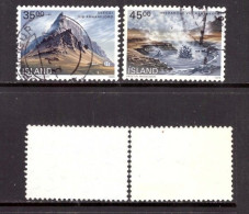 ICELAND   Scott # 678-9 USED (CONDITION AS PER SCAN) (Stamp Scan # 966-5) - Gebraucht