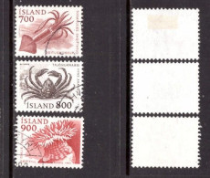 ICELAND   Scott # 610-2 USED (CONDITION AS PER SCAN) (Stamp Scan # 966-7) - Usati