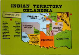 Oklahoma Indian Territory Map - Andere & Zonder Classificatie