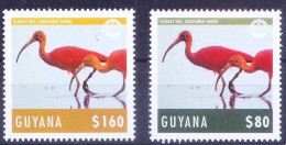 Guyana 2014 MNH Stamps, Scarlet Ibis, Birds - Swallows