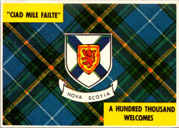 Canada Nova Scotia Coat Of Arms "Ciad Mile Failte" A Hundred Thousand Welcomes - Other & Unclassified