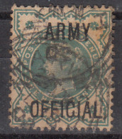 1½d Used ARMY OFFICIAL, Jubilee Series QV, Great Britain, - Officials