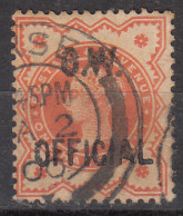 ½d Vermilon, Used O.W. OFFICIAL, Jubilee Series QV, Great Britain, 1896? - Officials