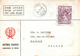 (RECTO / VERSO) PORTUGAL - PLI DE 1969 - ANTONIO BARRROS MANUFACRURAS DE CORTICA - BEAU TIMBRE - Postmark Collection