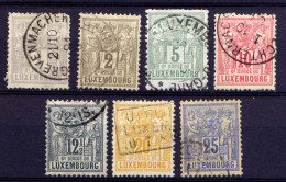 Luxemburg Ex.Nr.45/52      O  Used               (528) - 1882 Allégorie