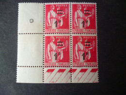 Timbre France Neuf ** 1939/44  N° 483  Bloc De Quatre - 1939-44 Iris