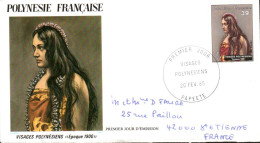 POLYNESIE SEUL SUR LETTRE POUR LA FRANCE 1985 - Storia Postale