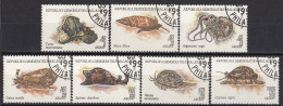 MADAGASCAR 1416-1422,used,falc Hinged - Fossiles