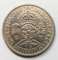 Grande Bretagne - 2 Shillings 1947 - J. 1 Florin / 2 Shillings