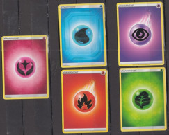 LOT    De 5  Cartes  POKEMON     " ENERGIE "    Différentes - Lots & Collections