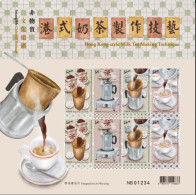 2023 China HK "Intangible Cultural Heritage - Hong Kong-style Milk Tea Making Technique" Stamps Mini Pane - Nuovi