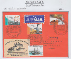 AAT  Ship Visit MS Vasiliy Golovnin Ca Casey 1 FEB 2004 (CS163) - Storia Postale