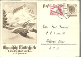 POSTKARTE  ALEMANIA - Inverno1936: Garmisch-Partenkirchen