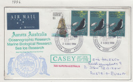 AAT  Ship Visit Aurora Australis Ca Casey 25 DEC 1994 (CS168C) - Storia Postale