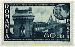 57446 MNH RUMANIA 1945 50 ANIVERSARIO DEL PUENTE DE CERNAVODA - Sonstige & Ohne Zuordnung