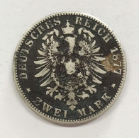 Germania Sachsen  2 Mark 1877  E.1063 - Taler & Doppeltaler