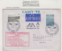 AAT  Ship Visit Aurora Australis "Macquerie Island 1998"  Ca Casey 20 APR 1998 (CS170B) - Briefe U. Dokumente