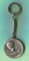 Olympic / Olympiade - Ski Skiing GRENOBLE 1968. SHUSS Mascote, Vintage Keychain / Pendant - Habillement, Souvenirs & Autres
