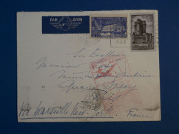 BW15 FRANCE  BELLE LETTRE 1939 1ER VOL   MARSEILLE A NEW YORK USA   +AFF.PLAISANT++ - Erst- U. Sonderflugbriefe