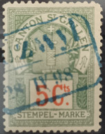 Canton St.Gallen Stempelmarke - Steuermarken