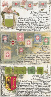 SUISSE - 3 CARTES -  LES PREMIERS TIMBRES POSTE DE LA SUISSE - CANTON DE VAUD - CANTON DE GENEVE - DIE ALTEN TELEGRAPHEN - St. Anton