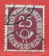 N°21 - 25 Pfennig - Année 1951 - Timbre Oblitéré Allemagne Bundespost - - Gebraucht