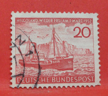 N°42 - 20 Pfennig - Année 1952 - Timbre Oblitéré Allemagne Bundespost - - Gebraucht